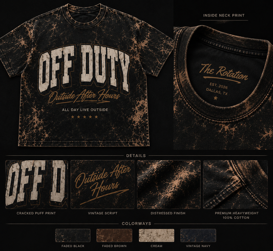 OFF DUTY Tee- Preorder